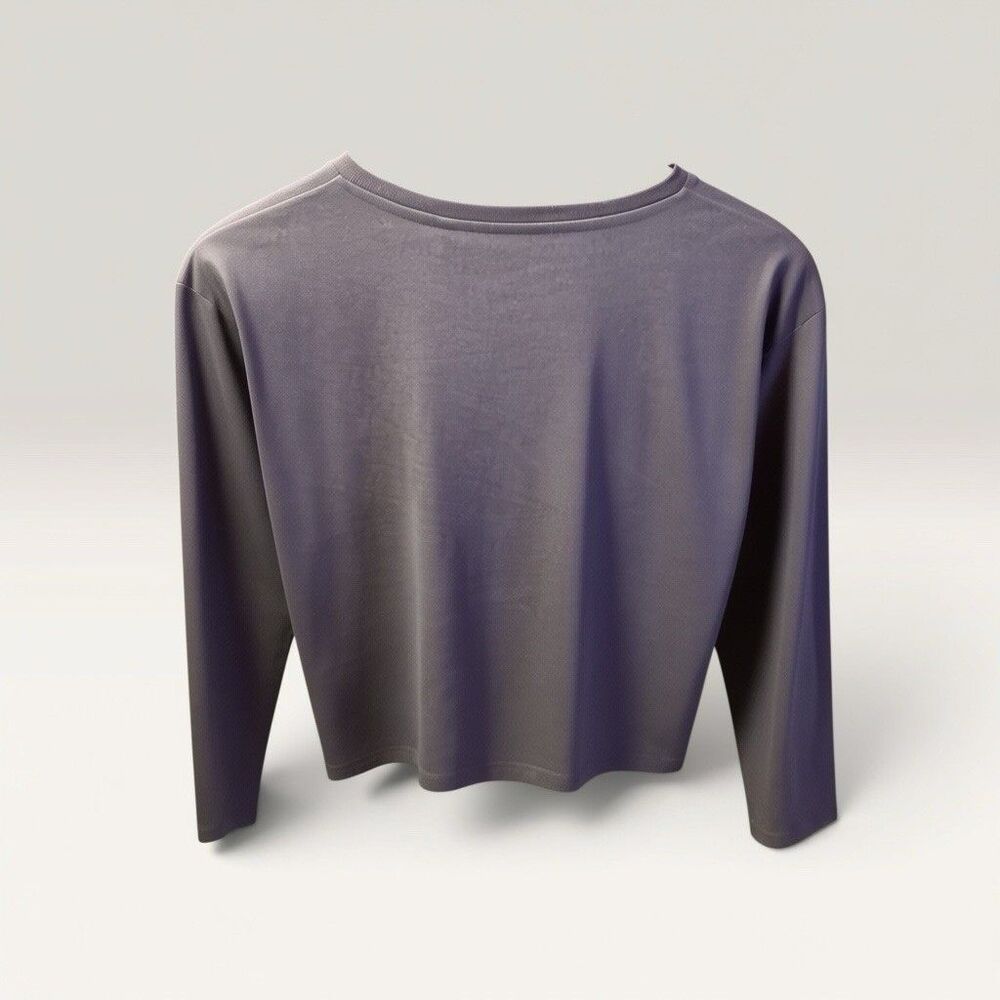 NWT Jessica Simpson Girls M 8/10 Yin-Yang Cropped Long Sleeve Tee Shirt - Picture 2 of 6